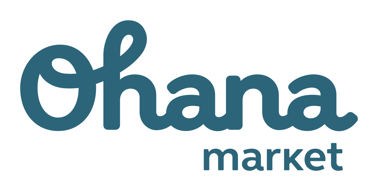 Логотип Ohana market — цвет ночная лазурь